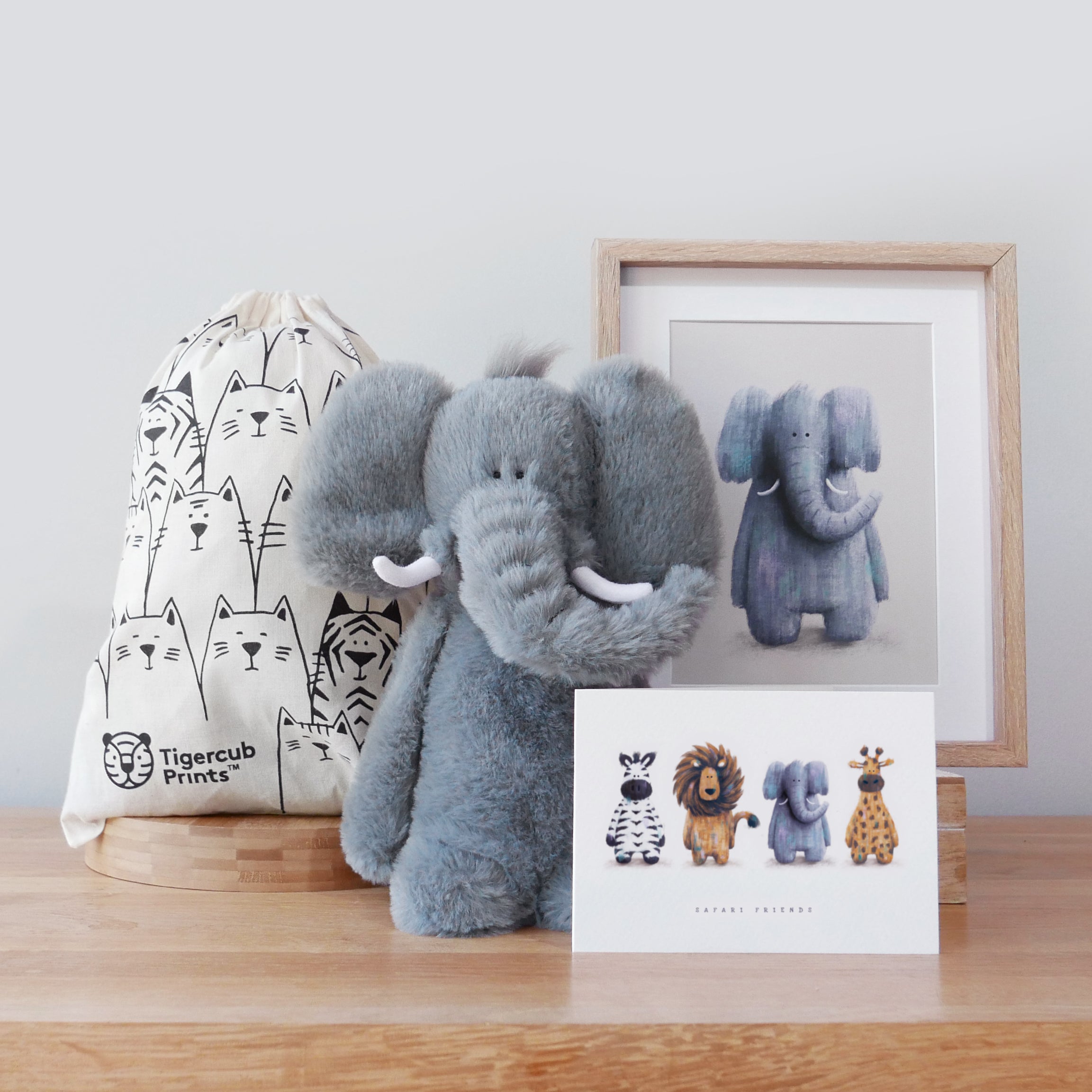 Elephant gift set - Gender neutral baby gift set