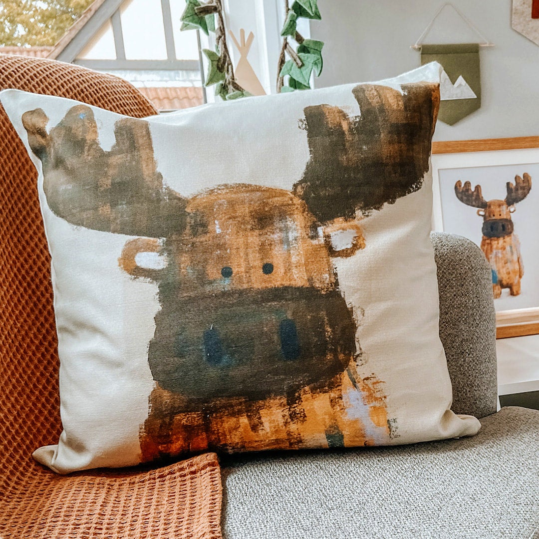 Moose pillow outlet case