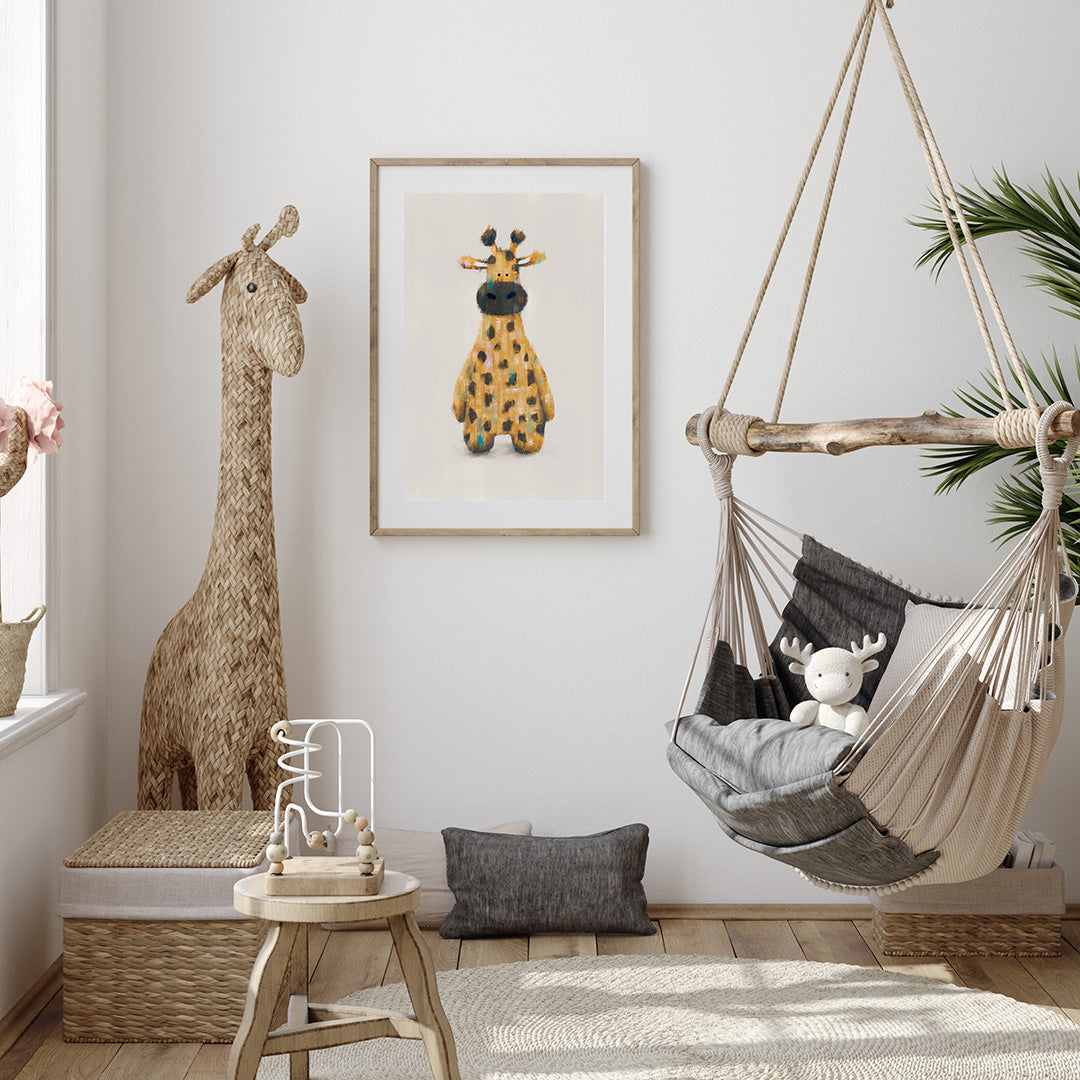 Giraffe store nursery print