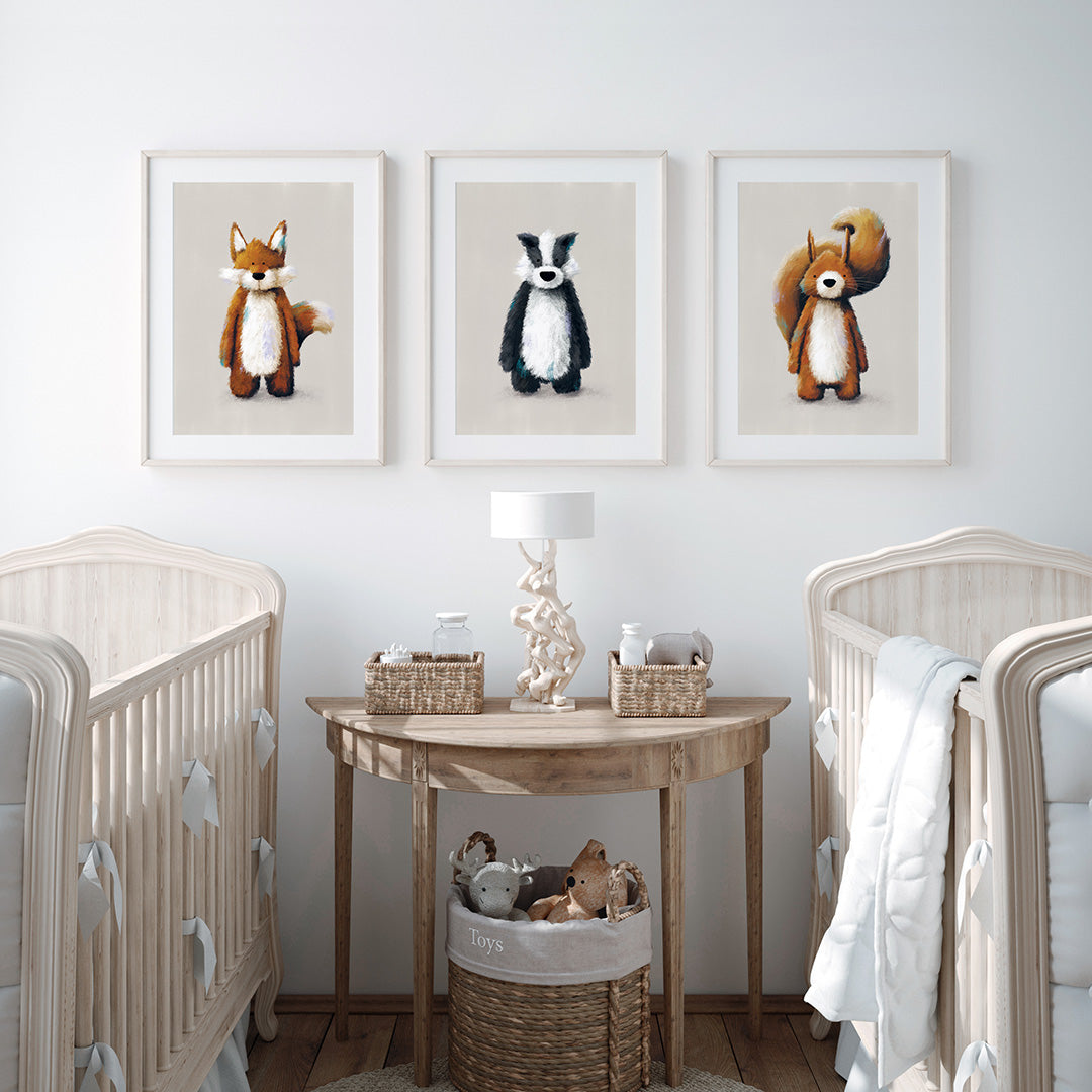 Baby animal store prints nursery